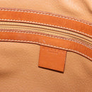 CELINE Macadam Canvas Tote Bag PVC Leather Brown Gold Auth ka4149-19