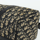 Christian Dior Trotter Canvas Boston Bag Navy Silver Auth ka4152-9
