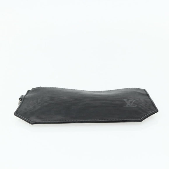 LOUIS VUITTON Epi Sherwood Sac Depaul Pouch 2 Set Black LV Auth ka4153