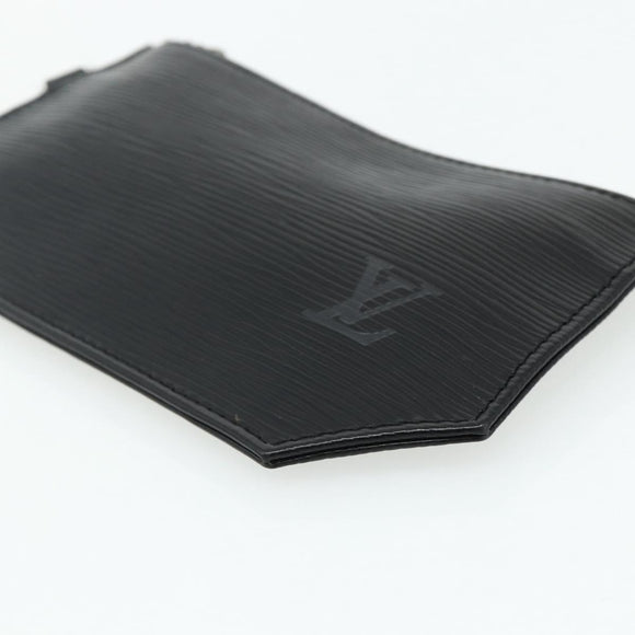 LOUIS VUITTON Epi Sherwood Sac Depaul Pouch 2 Set Black LV Auth ka4153