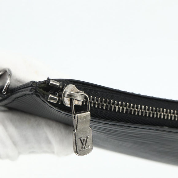 LOUIS VUITTON Epi Sherwood Sac Depaul Pouch 2 Set Black LV Auth ka4153