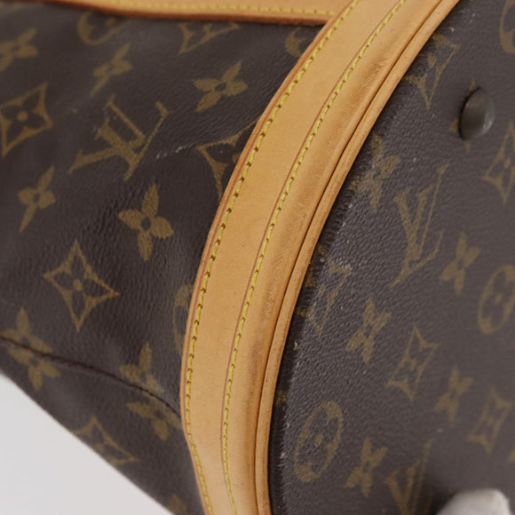 LOUIS VUITTON Monogram Bucket GM Shoulder Bag M42236 LV Auth ka4155