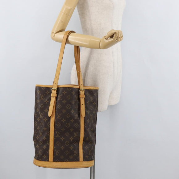 LOUIS VUITTON Monogram Bucket GM Shoulder Bag M42236 LV Auth ka4155