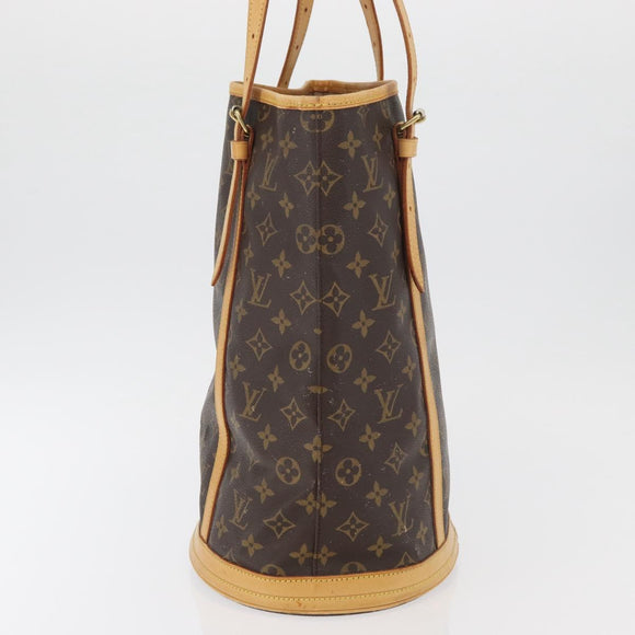 LOUIS VUITTON Monogram Bucket GM Shoulder Bag M42236 LV Auth ka4155