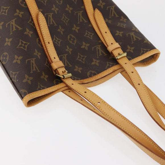 LOUIS VUITTON Monogram Bucket GM Shoulder Bag M42236 LV Auth ka4155