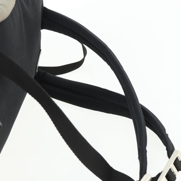 PRADA Backpack Nylon Khaki Silver Auth ka4156