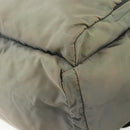 PRADA Backpack Nylon Khaki Silver Auth ka4156-15