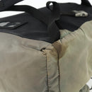 PRADA Backpack Nylon Khaki Silver Auth ka4156-10