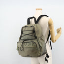 PRADA Backpack Nylon Khaki Silver Auth ka4156-24