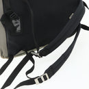 PRADA Backpack Nylon Khaki Silver Auth ka4156-9
