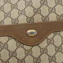 GUCCI GG Supreme Web Sherry Line Tote Bag PVC Beige Gold 39 02 003 Auth ka4157-14