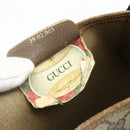 GUCCI GG Supreme Web Sherry Line Tote Bag PVC Beige Gold 39 02 003 Auth ka4157-20