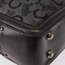 CELINE C Sulky Tote Bag Canvas Gray Silver Auth ka4159-17