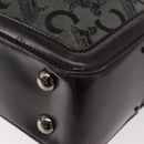 CELINE C Sulky Tote Bag Canvas Gray Silver Auth ka4159-9