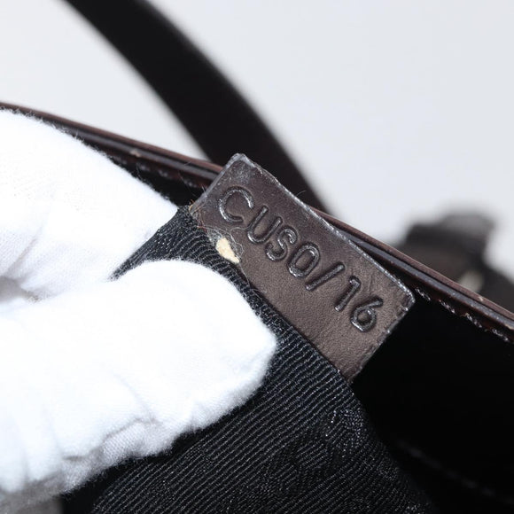 CELINE C Sulky Tote Bag Canvas Gray Silver Auth ka4159
