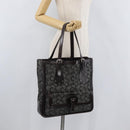 CELINE C Sulky Tote Bag Canvas Gray Silver Auth ka4159-25