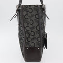 CELINE C Sulky Tote Bag Canvas Gray Silver Auth ka4159-4