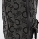 CELINE C Sulky Tote Bag Canvas Gray Silver Auth ka4159-5