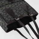 CELINE C Sulky Tote Bag Canvas Gray Silver Auth ka4159-7