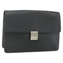 LOUIS VUITTON Taiga Selenga Clutch Bag Ardoise M30782 LV Auth ka4166-1