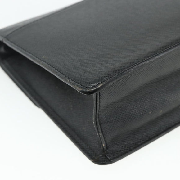 LOUIS VUITTON Taiga Selenga Clutch Bag Ardoise M30782 LV Auth ka4166
