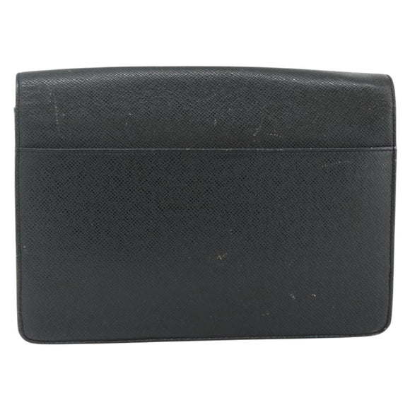 LOUIS VUITTON Taiga Selenga Clutch Bag Ardoise M30782 LV Auth ka4166