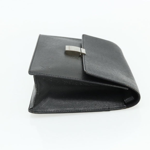 LOUIS VUITTON Taiga Selenga Clutch Bag Ardoise M30782 LV Auth ka4166