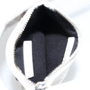 BALENCIAGA Luca Goal Shoulder Bag Leather White Silver 671309 Auth ka4167SAM-26