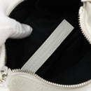 BALENCIAGA Luca Goal Shoulder Bag Leather White Silver 671309 Auth ka4167SAM-27