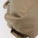 LOEWE Nappa Aire Anagram Hand Bag Leather Gold Auth ka4168A-14