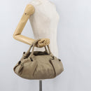 LOEWE Nappa Aire Anagram Hand Bag Leather Gold Auth ka4168A-22