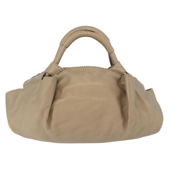 LOEWE Nappa Aire Anagram Hand Bag Leather Gold Auth ka4168A