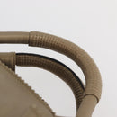 LOEWE Nappa Aire Anagram Hand Bag Leather Gold Auth ka4168A-8