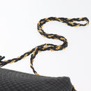 BALLY Chain Shoulder Bag Leather Black Gold Auth ka4169A-14