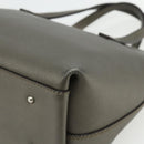 Salvatore Ferragamo Gancini Hand Bag Leather Bronze Silver Auth ka4175-16