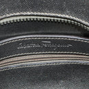 Salvatore Ferragamo Gancini Hand Bag Leather Bronze Silver Auth ka4175-18