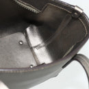 Salvatore Ferragamo Gancini Hand Bag Leather Bronze Silver Auth ka4175-19