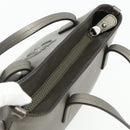 Salvatore Ferragamo Gancini Hand Bag Leather Bronze Silver Auth ka4175-6