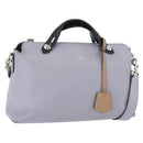 FENDI By The Way Medium Handtas Leer 2-weg Paars Zilver Auth ka4177A-1