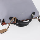 FENDI By The Way Medium Handtas Leer 2-weg Paars Zilver Auth ka4177A-6