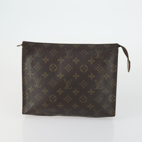 LOUIS VUITTON Monogram Clutch Bag 2 Set LV Auth ka418