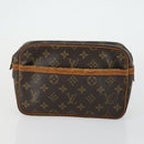LOUIS VUITTON Monogram Clutch Bag 2 Set LV Auth ka418-9