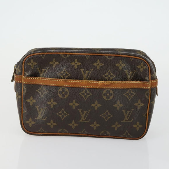 LOUIS VUITTON Monogram Clutch Bag 2 Set LV Auth ka418