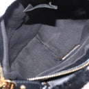 Salvatore Ferragamo Vala Hand Bag Leather Black Gold Auth ka4181A-11