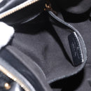 Salvatore Ferragamo Vala Hand Bag Leather Black Gold Auth ka4181A-22