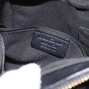 Salvatore Ferragamo Vala Hand Bag Leather Black Gold Auth ka4181A-12