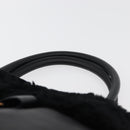 Salvatore Ferragamo Vala Hand Bag Leather Black Gold Auth ka4181A-8