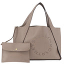 Stella MacCartney Shoulder Bag Leather Beige Auth ka4182-1