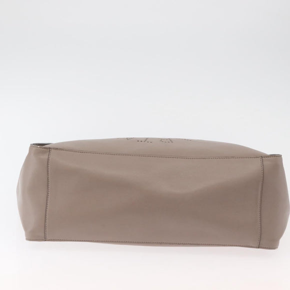 Stella MacCartney Shoulder Bag Leather Beige Auth ka4182