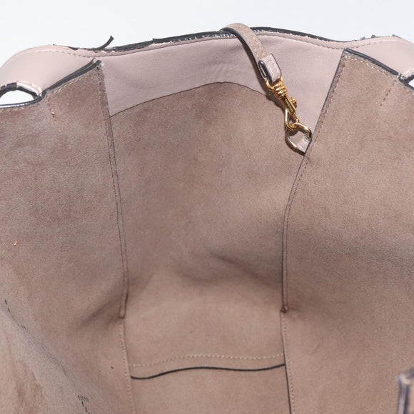 Stella MacCartney Shoulder Bag Leather Beige Auth ka4182